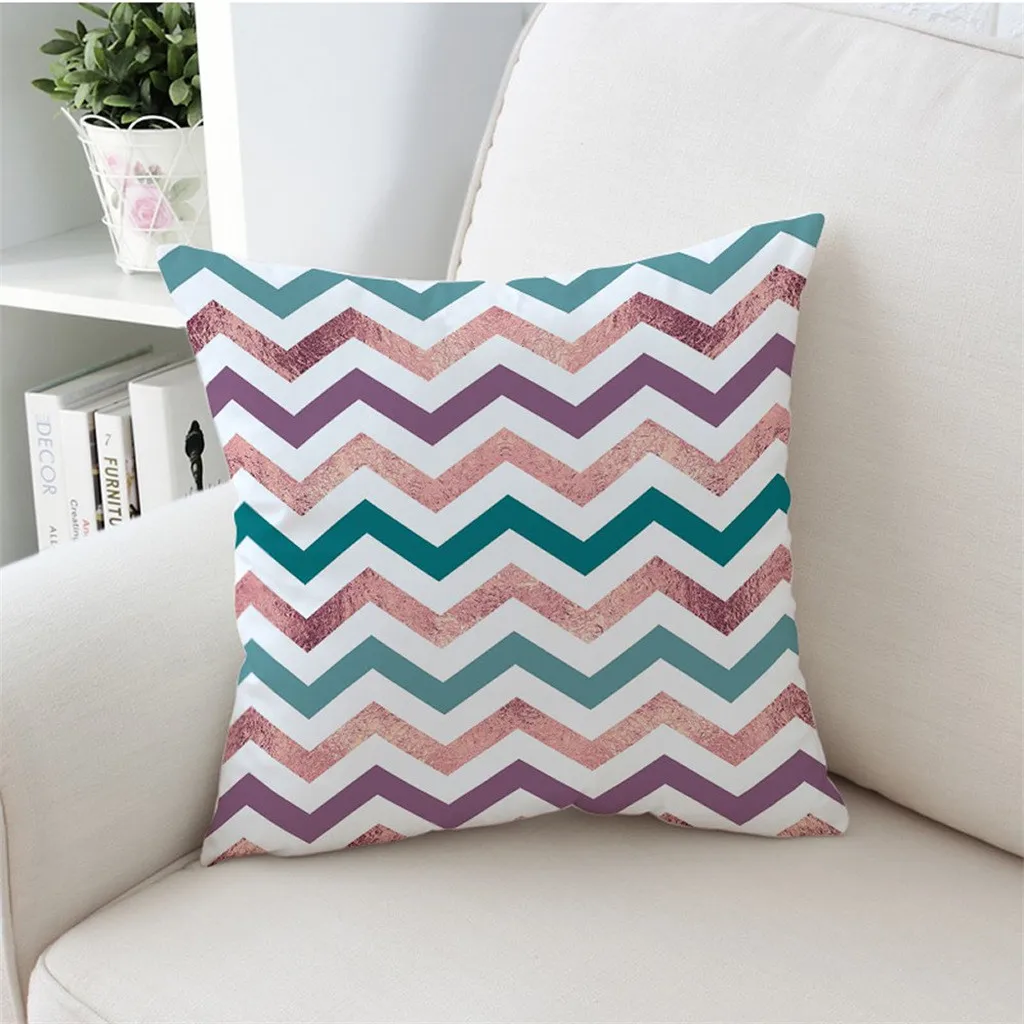 

INS Plant Pattern Velvet Pillow Case Style Home Decor Cushion Cover Suede Car Pillow Case Pillowcase Pillowcase Linen Pillow