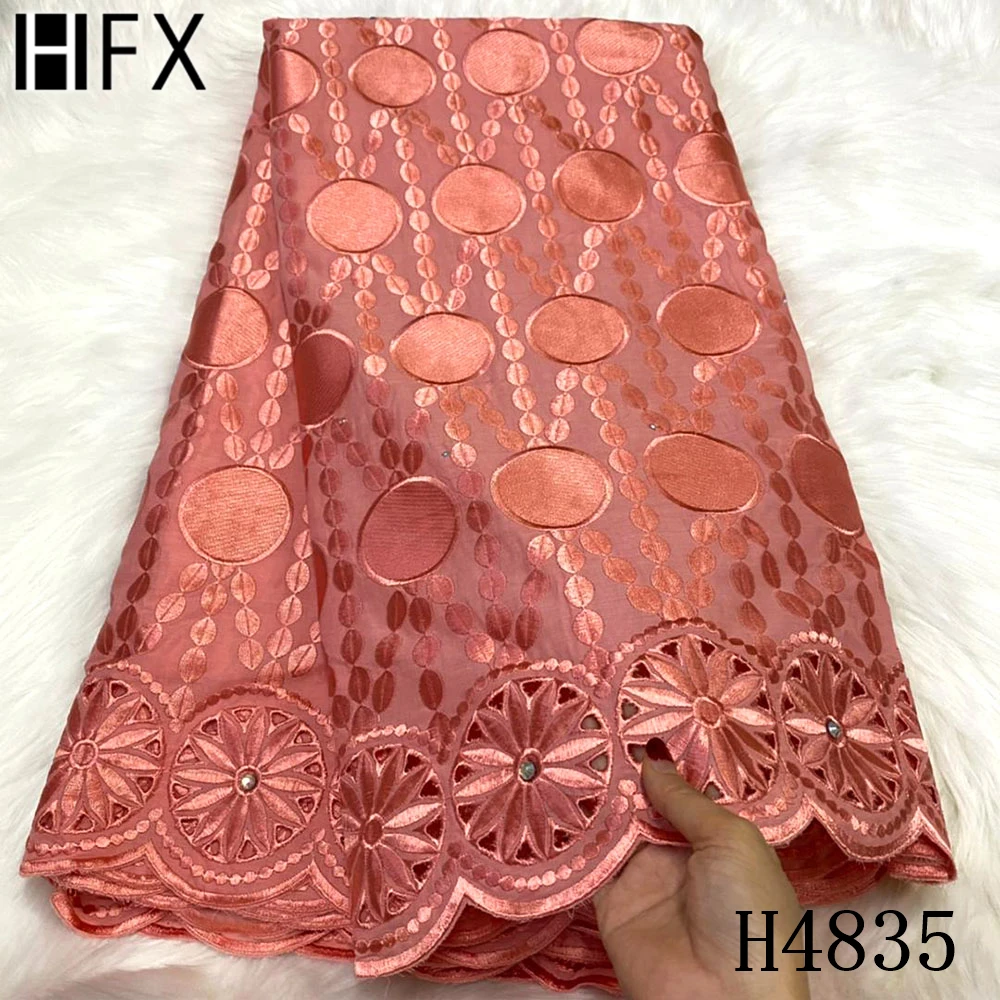 HFX Виноградная фиолетовая кружевная ткань швейцарская вуаль африканская высокое