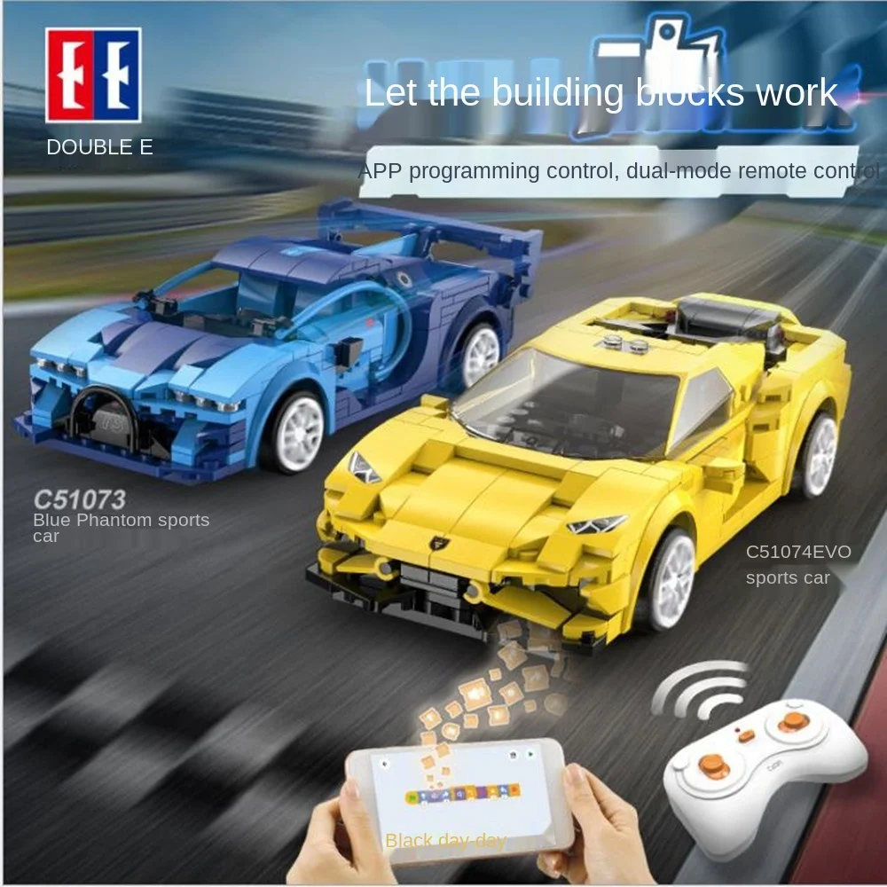 

Cada City APP Programming Remote control Sports Car Model Building Blocks Technical RC Racing Car Bricks Gifts Toys for children