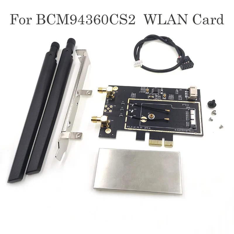 BCM94360CS2 BCM943224PCIEBT2 Wlan Wi-Fi карта к PCIe PCI-E 1X Настольный конвертер двухдиапазонный bluetooth