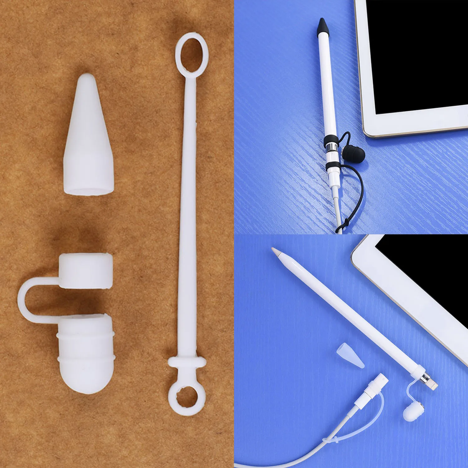 Силиконовый 3 в 1 держатель крышки + наконечник защитный чехол светильник Кабель