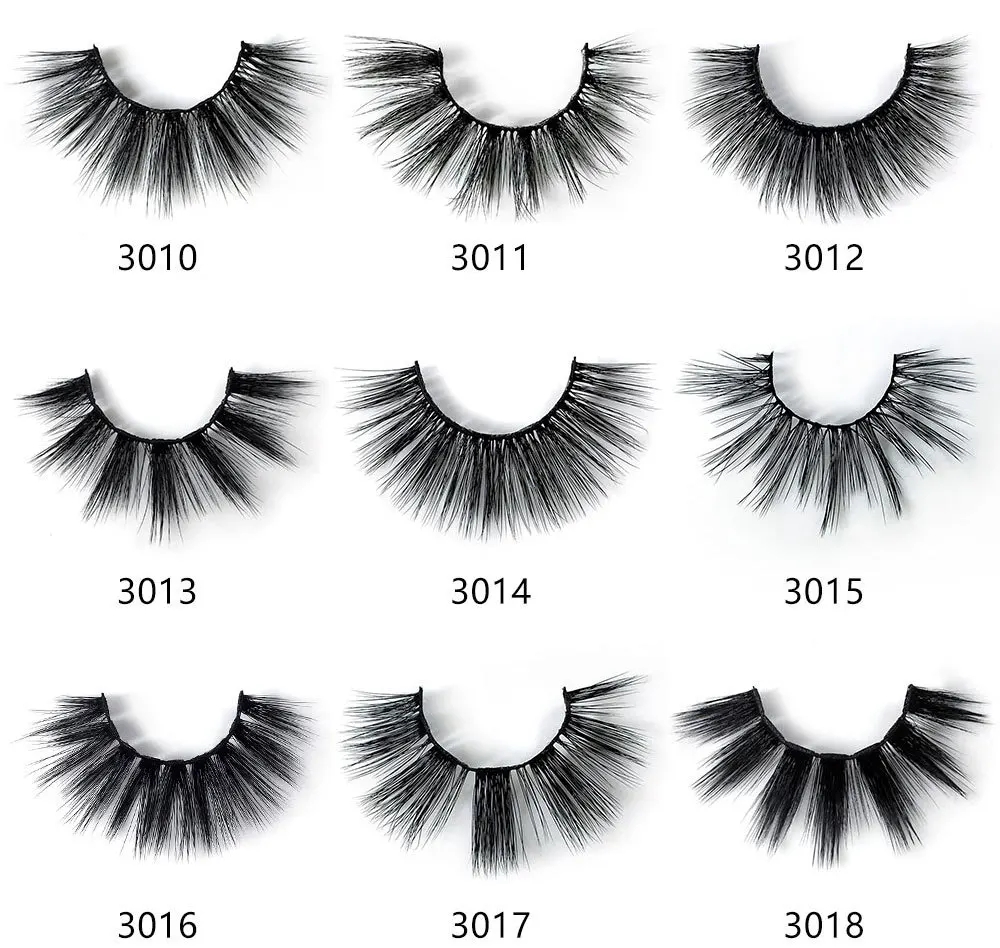 Лидер продаж 3 пар/компл. естественные крест-накрест толстые 3D накладные ресницы