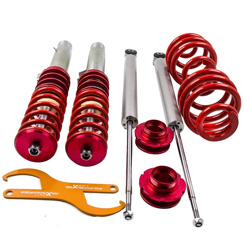 Coilovers Adj. Набор подвесок для BMW E46 3 Series 1998 2006 Красный 320 323 325 328 330 Touring|coilover suspension