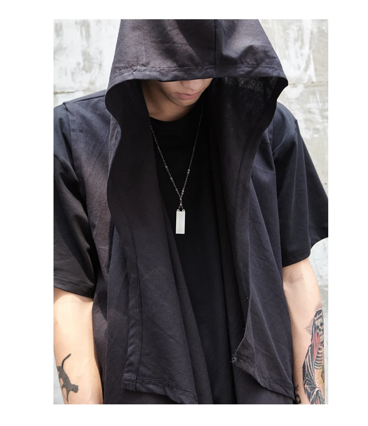 Жилет мужской из хлопка и льна Повседневный Кардиган без рукавов накидка жилет с