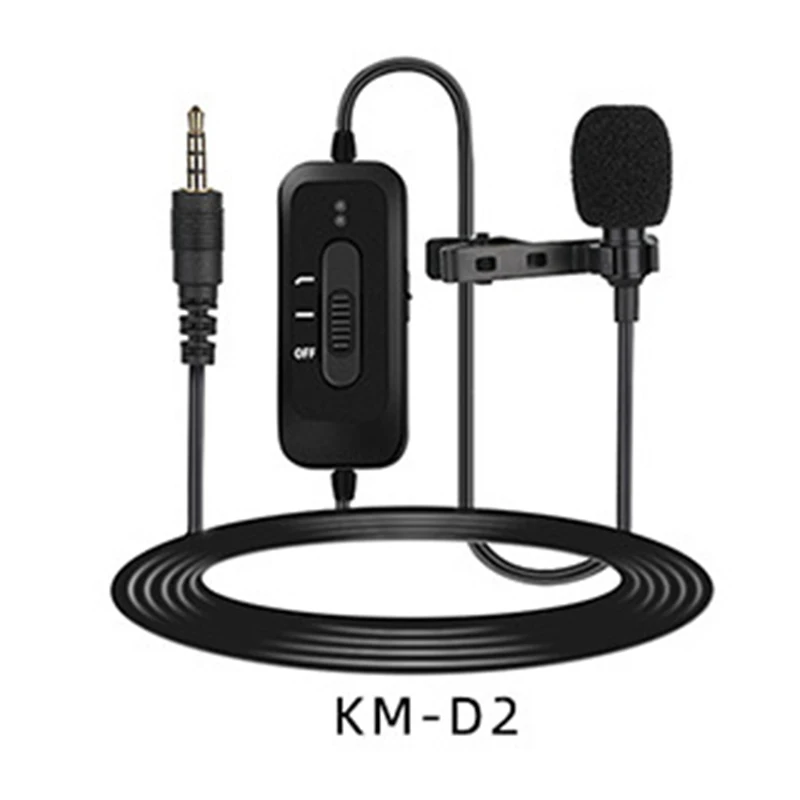 KM-D2 MAMEN U-Grip Pro тройное крепление башмака видео стабилизатор ручка Видео Ручка камера/телефон микрофон Запись микрофон петличный микрофон - Цвет: KM-D2