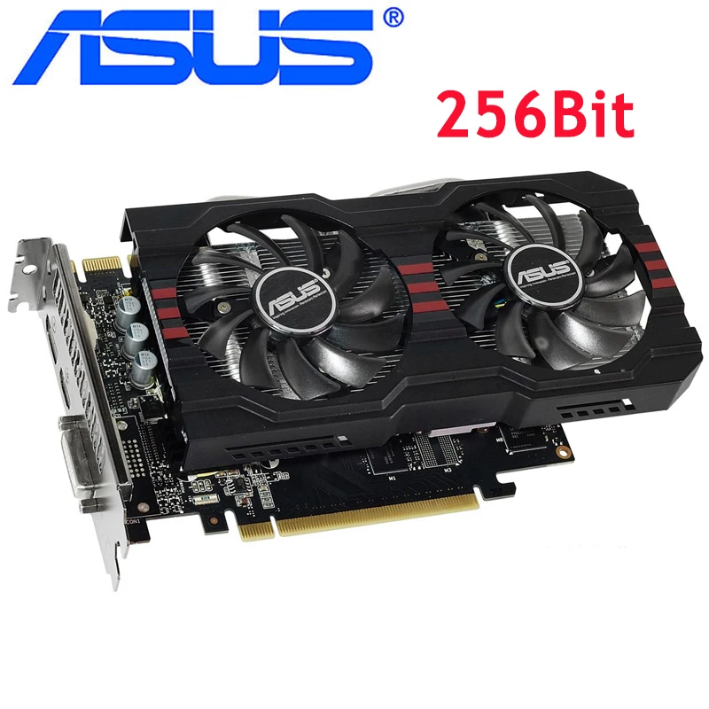 Видеокарта ASUS GTX 760 2 Гб 750 бит GDDR5 видеокарты для nVIDIA VGA карты Geforce GTX760 мощнее чем TI