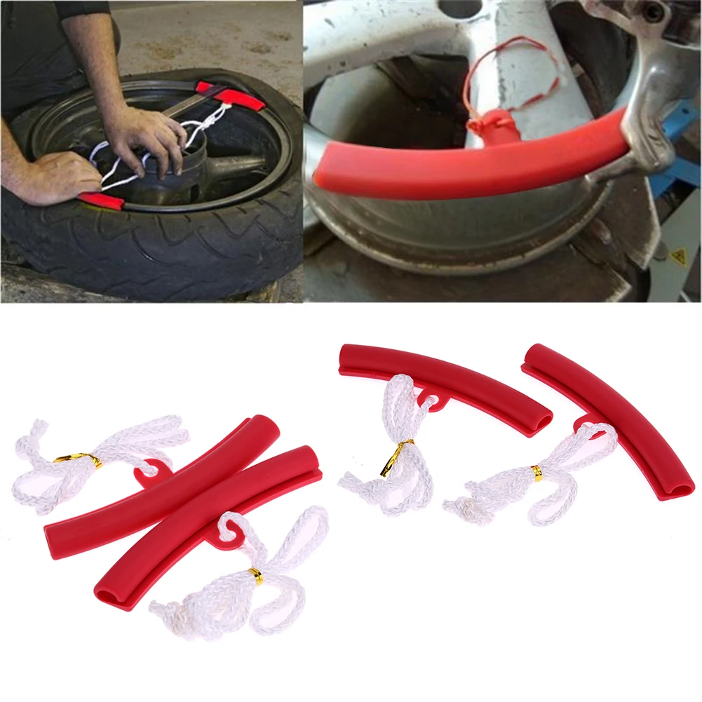 

Universal 2Pcs Motorcycle Saver Changing Tyre Tire Wheel Rim Edge Protector Motorbike Tire Removal Tire Rims Protective Cover