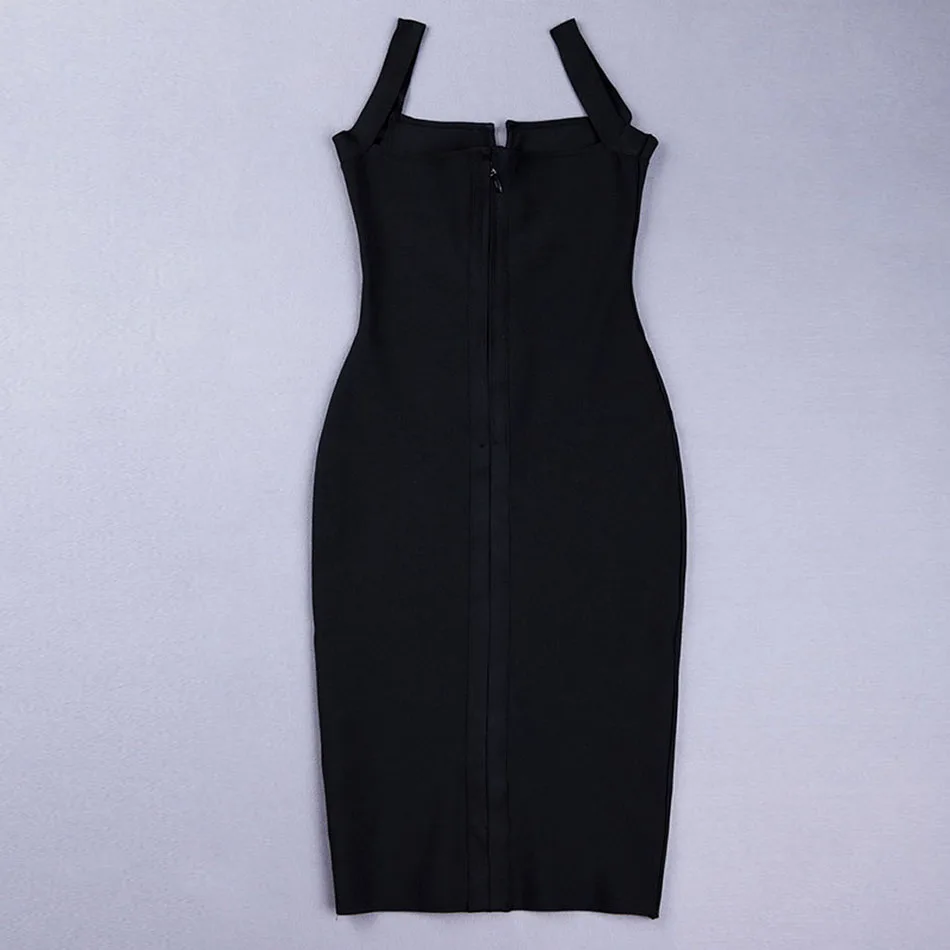 LEGER BABE Элегантное летнее Бандажное платье для женщин Vestidos черно-белое облегающее платье на бретельках Клубная одежда для подиумов и вечеринок
