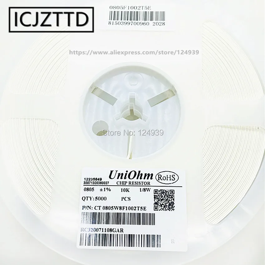 100 шт. 1/8W RF 0805 1% Разрешение 2 0*1 мм 0R 1R 1.1R 1R1 1.2R 1R2 1.3R 1R3 1.5R 1R5 1.6R 1R6 1.8R 1R8 2R 2.2R 2R2 2.4R 2R4 2.7R
