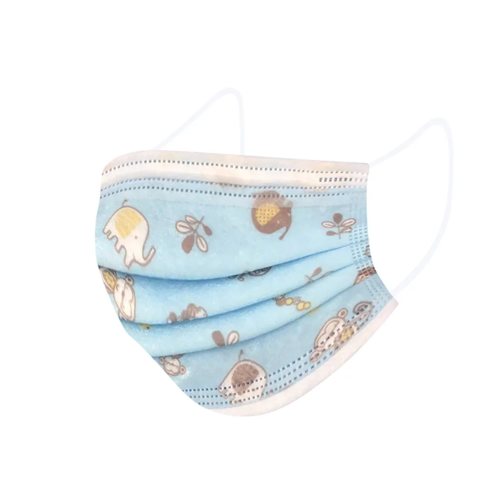 

50/100PCS Disposable Non-woven Face Mask Breathing Printing Children Unisex Design Mask Disposable Mouth Mask Mascarilla Boda