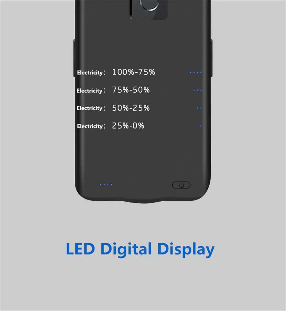 6800 мА/ч Расширенный чехол для телефона с аккумулятором питания для huawei Honor 7A Pro, чехол для резервного зарядного устройства для Honor 7A Pro, чехол для внешнего аккумулятора