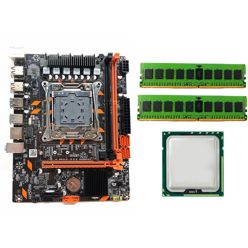 X99 набор материнских плат LGA2011-3 с E5 2620 V3 и 2 шт. rec 8G DDR4 Оперативная память памяти