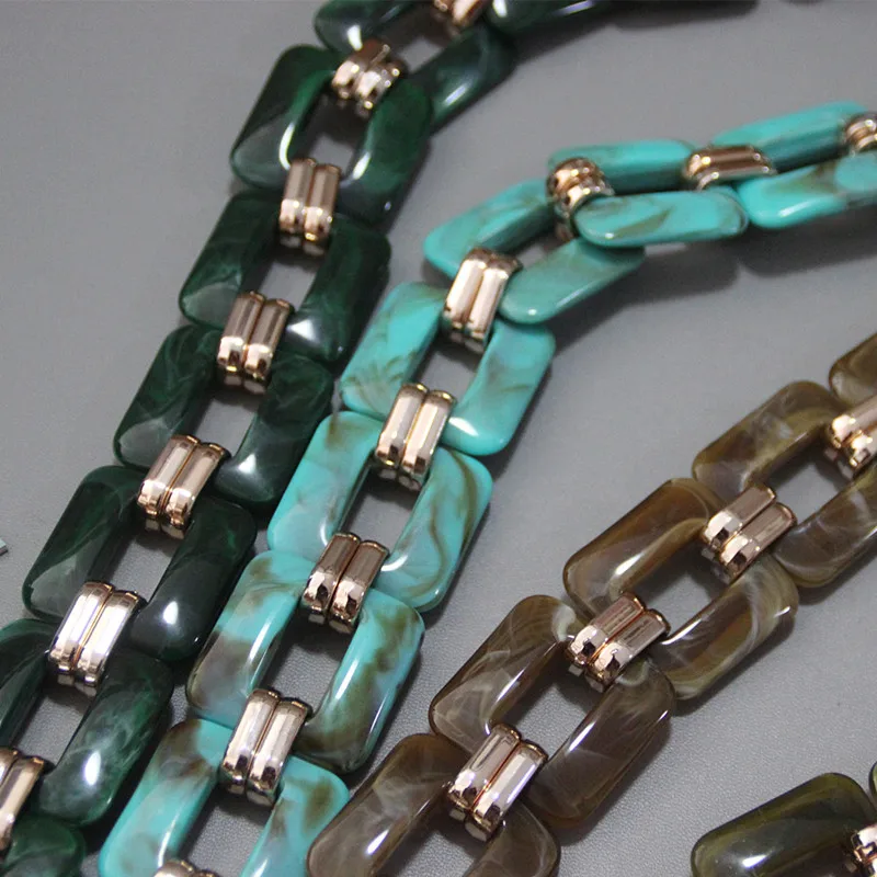 Цепочка-клатч для женщин сменный роскошный ремешок сделай сам из акриловой смолы