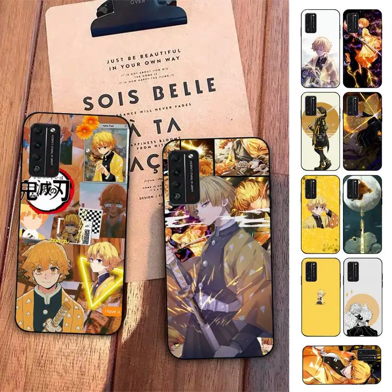 

FHNBLJ Demon Slayer Agatsuma Zenitsu Phone Case for Huawei Honor 10 i 8X C 5A 20 9 10 30 lite pro Voew 10 20 V30