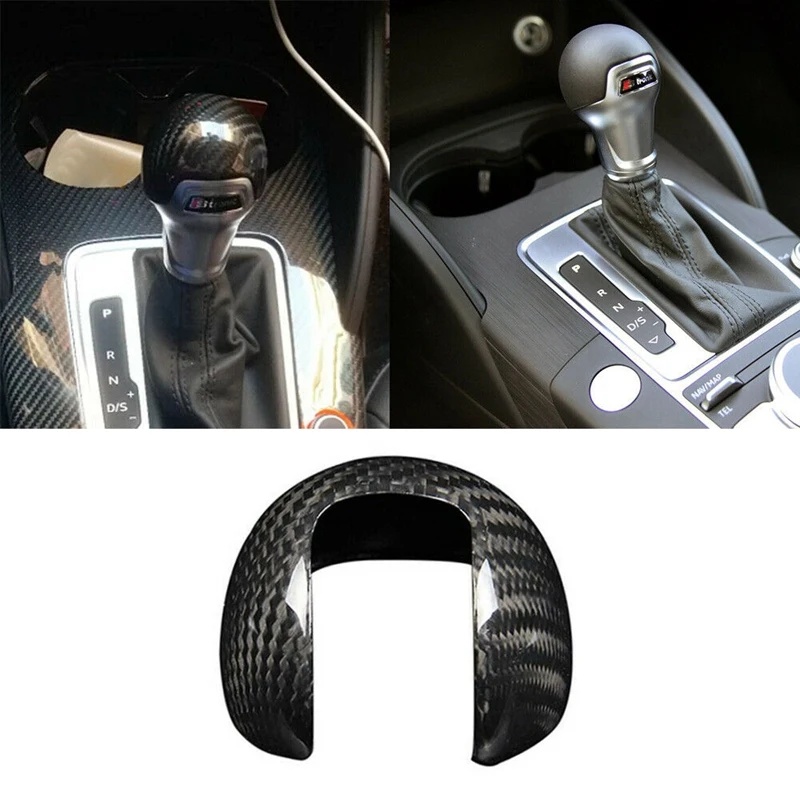 

Gear Shift Handle Protection Sleeve Cover Trims For- A3 8V 2014-2018 ABS Carbon Fiber Color Car Styling Modified