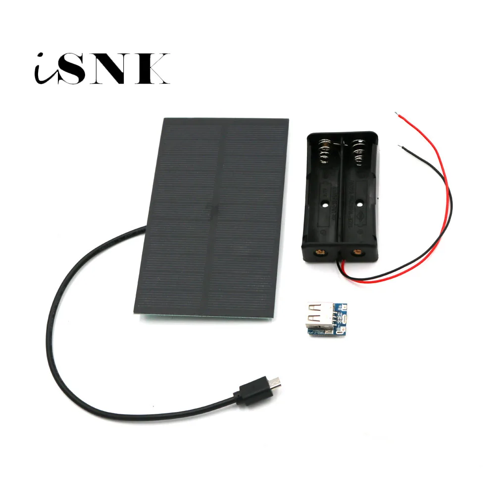 Панель внешнего аккумулятора с солнечной батареей 3 7 в до 5 В Micro USB 2 А|Солнечные