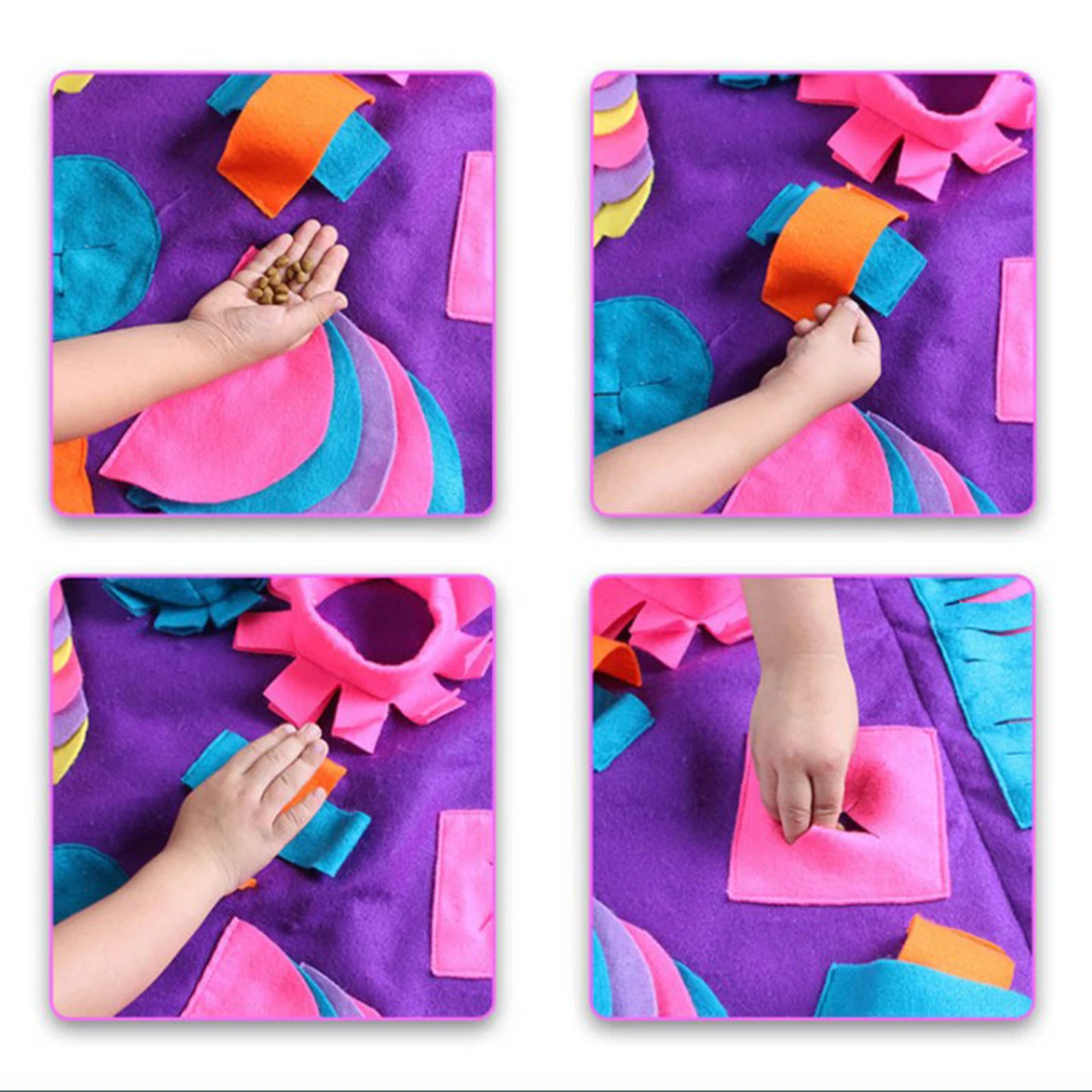 

Dog Pet Snuffle Mat Nose Training Sniffing Pad Toy Feeding Cushion Blanket