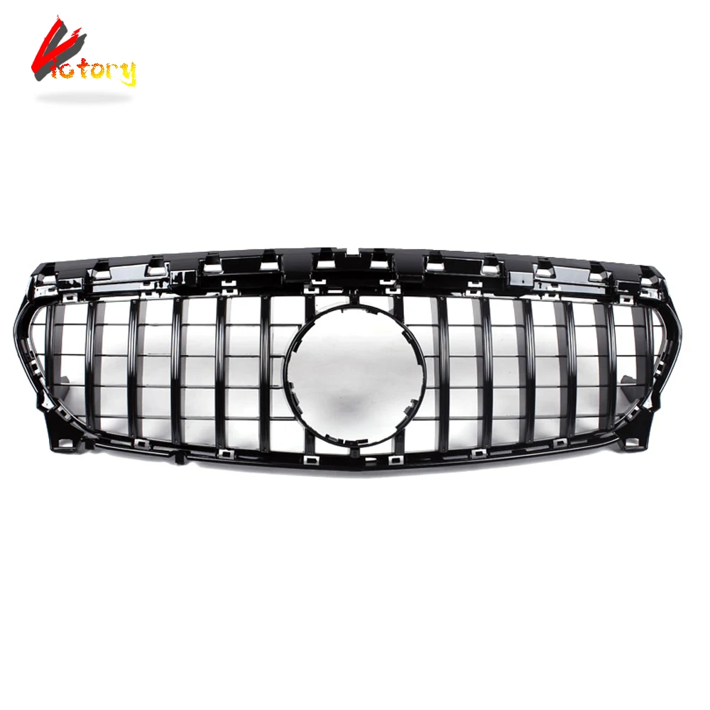 

Передний бампер с решеткой для Mercedes CLA Class W117 CLA117 cla200 220 260 2014-2019, гоночная решетка, аксессуар для украшения автомобиля