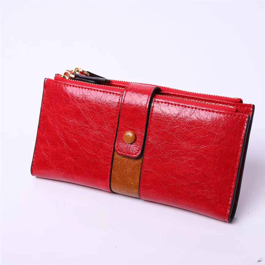 Женский кошелек с несколькими отделениями для карт роскошный винтажный ручной