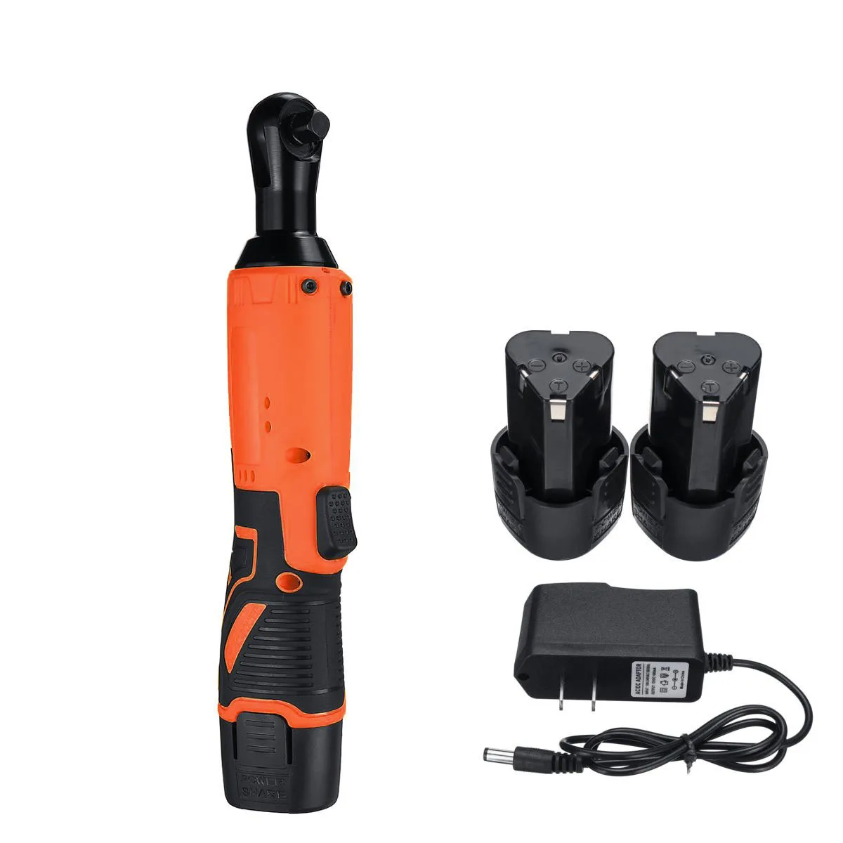 

12V/18V/28V Electric Wrench Angle Drill Screwdriver 3/8 inch Cordless Ratchet Wrench Scaffolding With 2 Lithium-Ion Battery