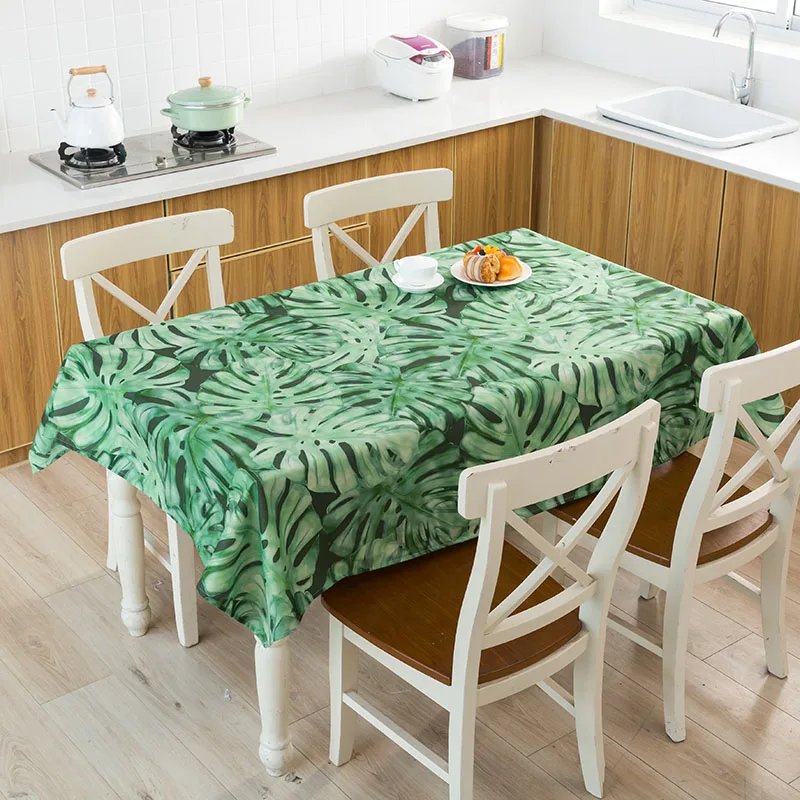 8 Скатерть тропический банановый лист Водонепроницаемая скатерть toalha de mesa nappe decoracao para casa manteles скатерть - Цвет: 8