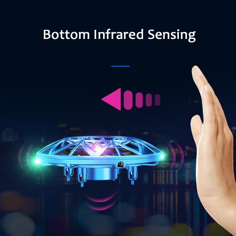 RC НЛО анти столкновения Летающий вертолет волшебный ручной шар самолет датчик