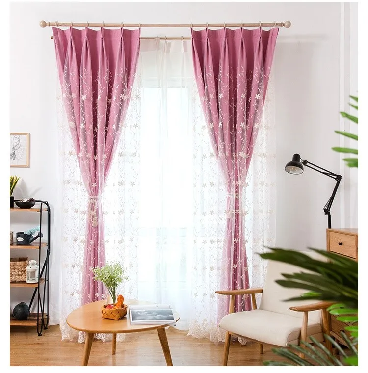 

shading curtains Embroidered curtains living room curtains bedroom curtains balcony curtains wave window drape modern curtains