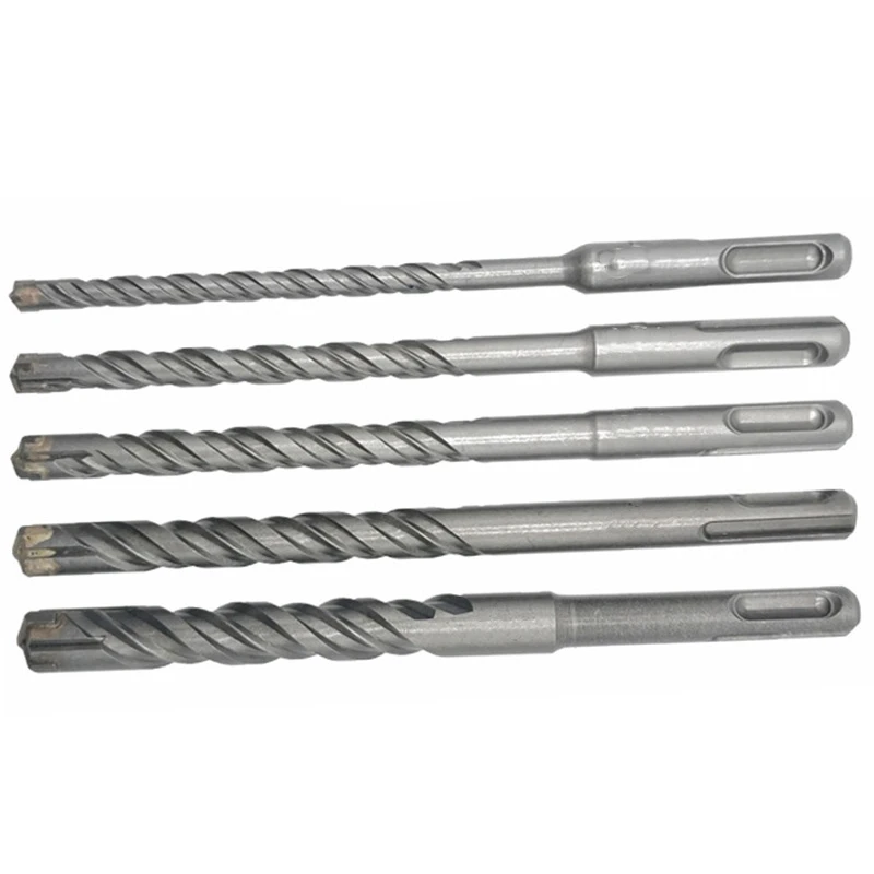 GTBL 5Pcs Electric Hammer SDS Plus Drill Bit Set Cross Tips 4 Cutters 160mm for Concrete Wall Brick Block Masonry Drilling Bits |