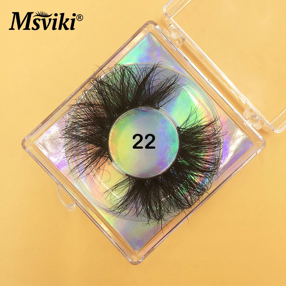 8D норковые ресницы оптом 25 мм для наращивания 3D Накладные макияж красоты ресниц