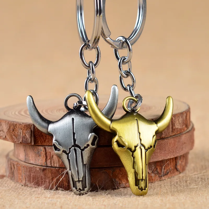 

bull keychain cool key chain for men key holder ox keychain creative portachiavi chaveiro llaveros hombre bag charm