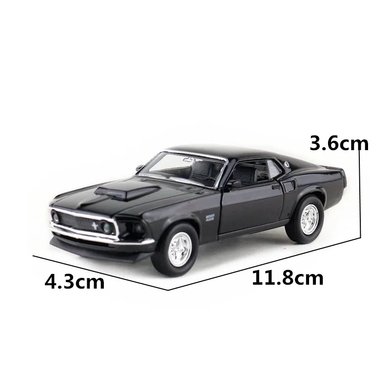 WELLY игрушка/модель литая автомобиля/Масштаб 1:36/1969 Ford Mustang Boss 429 игрушка/тяговый