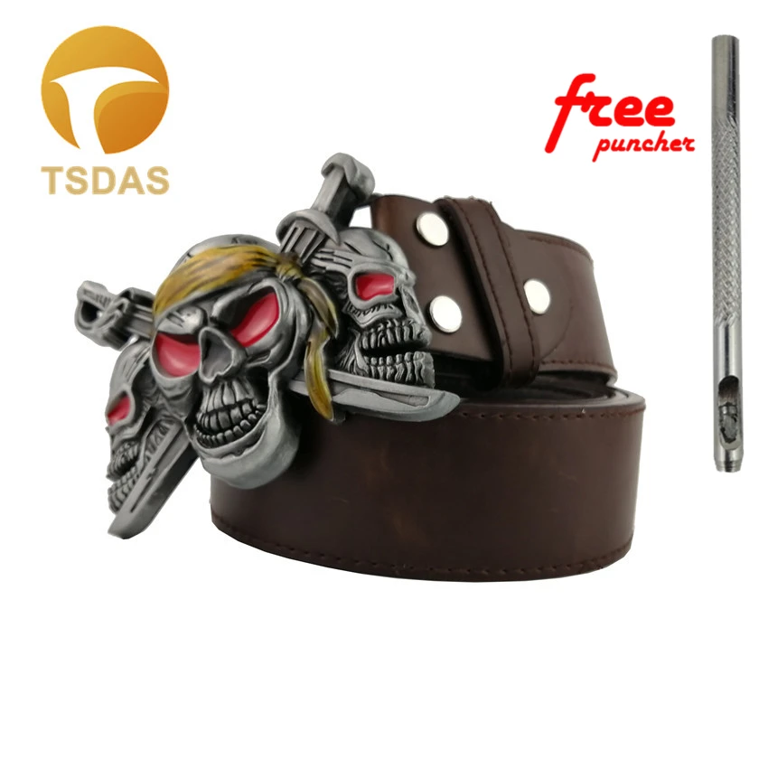 Бесплатная доставка объемная пряжка для ремня в виде черепа с античным