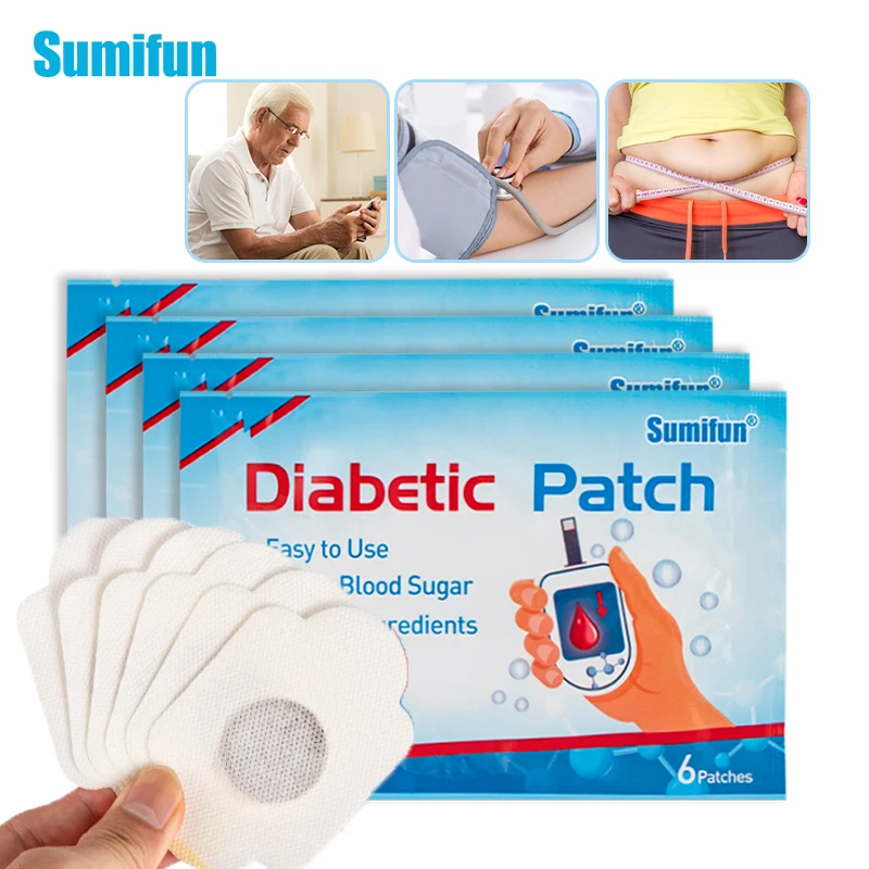 

24pcs Sumifun New Diabetic Navel Patch Treat Hyperglycemia Diabetes Balance Blood Sugar Clean Blood Vessels Herbal Plaster