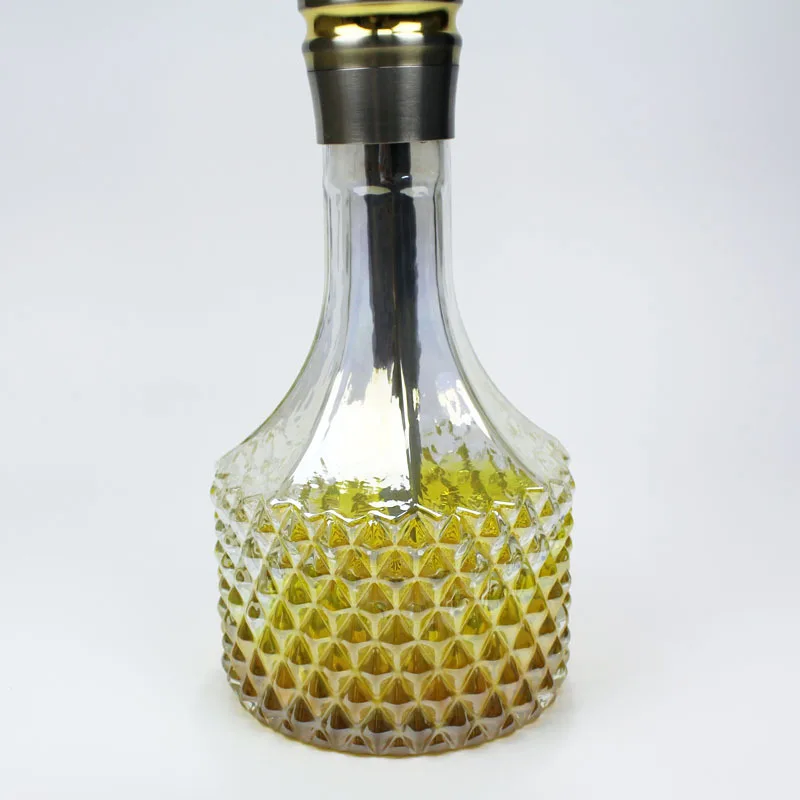 

Top Grade Stainless Steel Shisha Large Size Hookah Pineapple Pattern Narguile Smoking Pipes Herb Kit Hookahs For Smoking Gifts