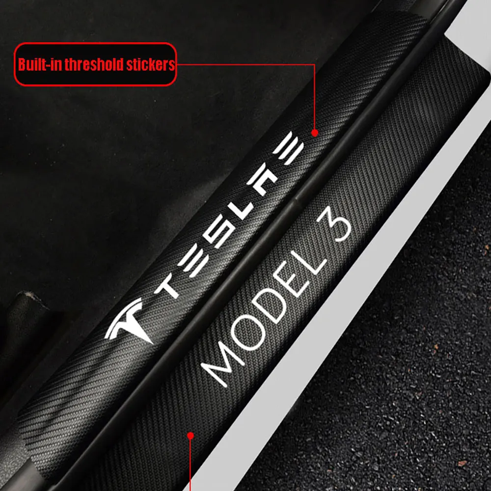 4 шт. защитные накладки на переднюю и заднюю дверь автомобиля Tesla Model 3 2017-2020 |