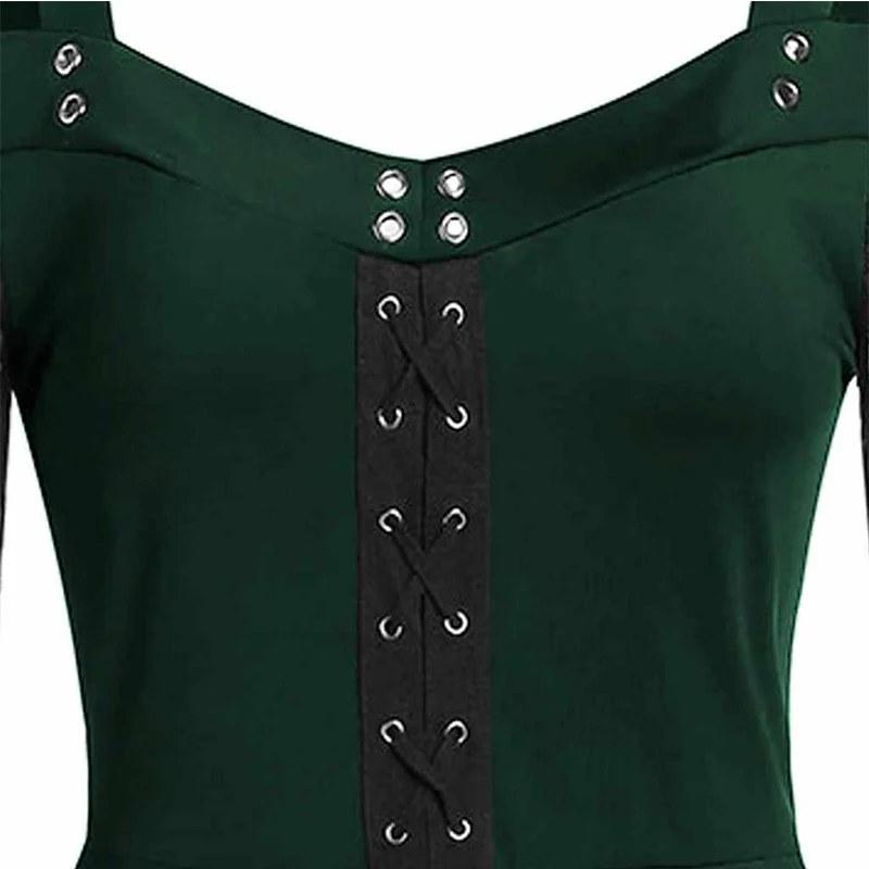 Женское платье на бретельках винтажное кружевное в стиле пэчворк с принтом и