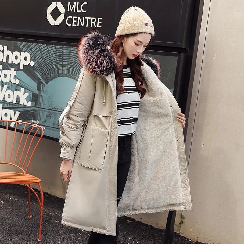 Лидер продаж новинка 2019 года Корейская зимняя одежда большого размера для
