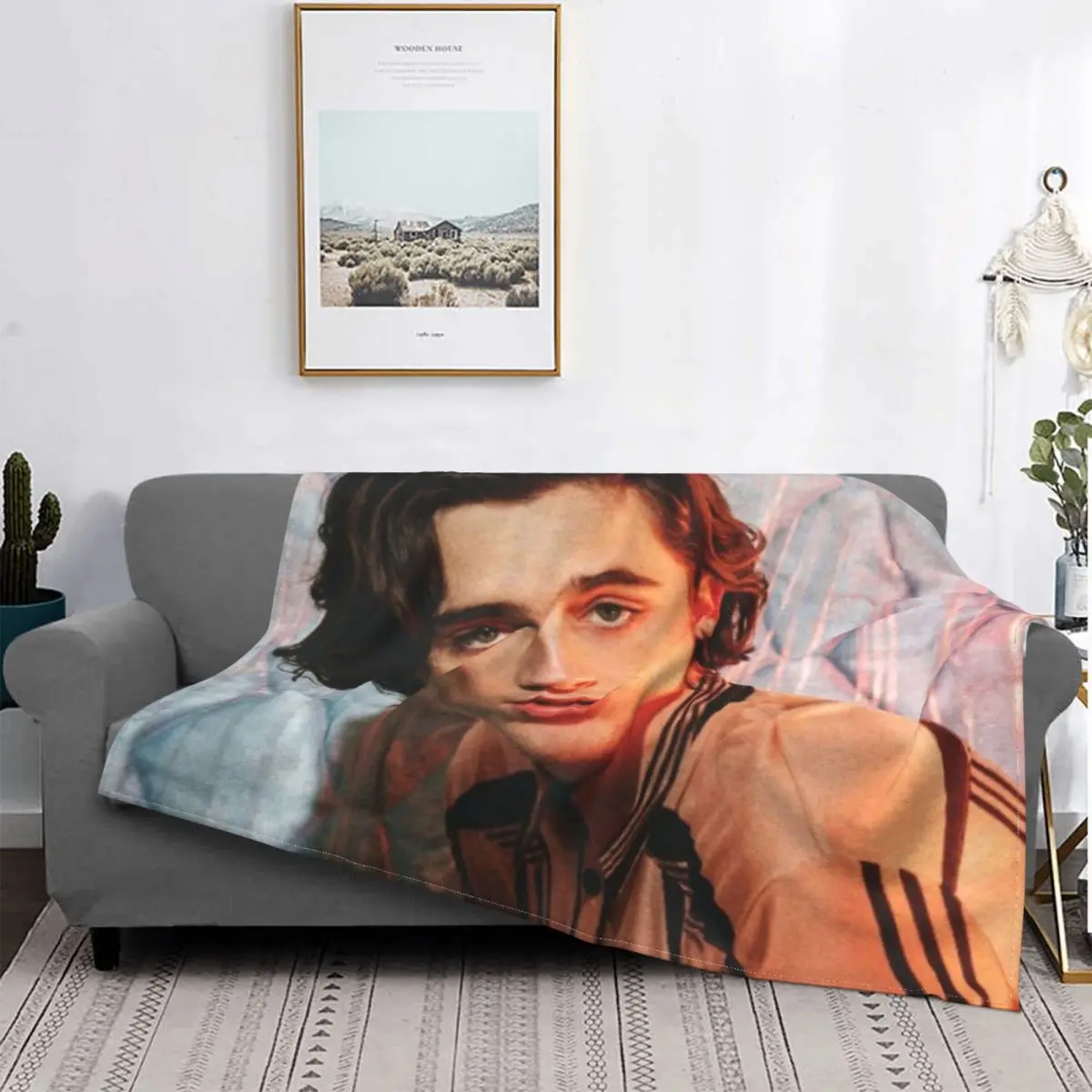 

Timoshee-colcha a cuadros para cama, 1 manta, 220x240
