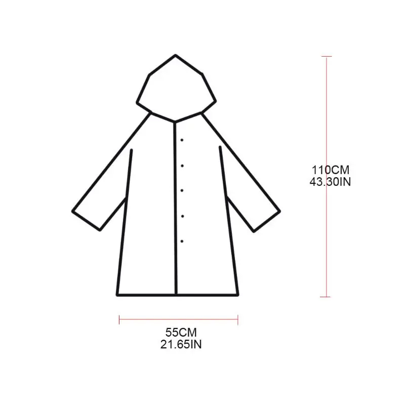 

For Kids EVA Family Pack Rain Ponchos Waterproof for Emergency Portable Raincoat new