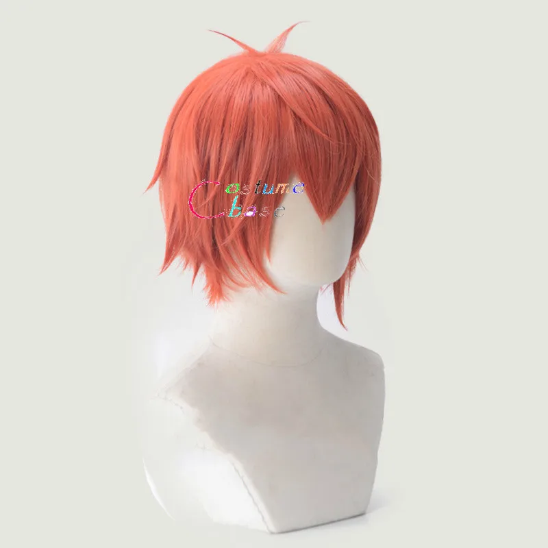 Nanase Riku IDOLiSH7 Косплей парики синтетические волосы оранжевый короткие + Бесплатный