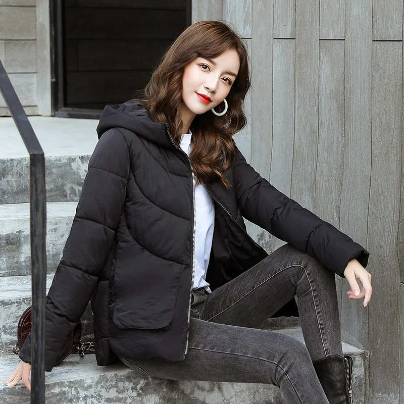Abrigos Mujer Invierno 2019 короткая зимняя куртка женская меховая хлопковая стеганая