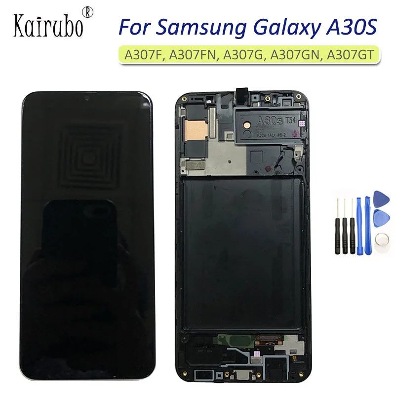 Дигитайзер сенсорного ЖК экрана Incell для Samsung A30s A307F A307FN A307G A307YN полный дисплей с