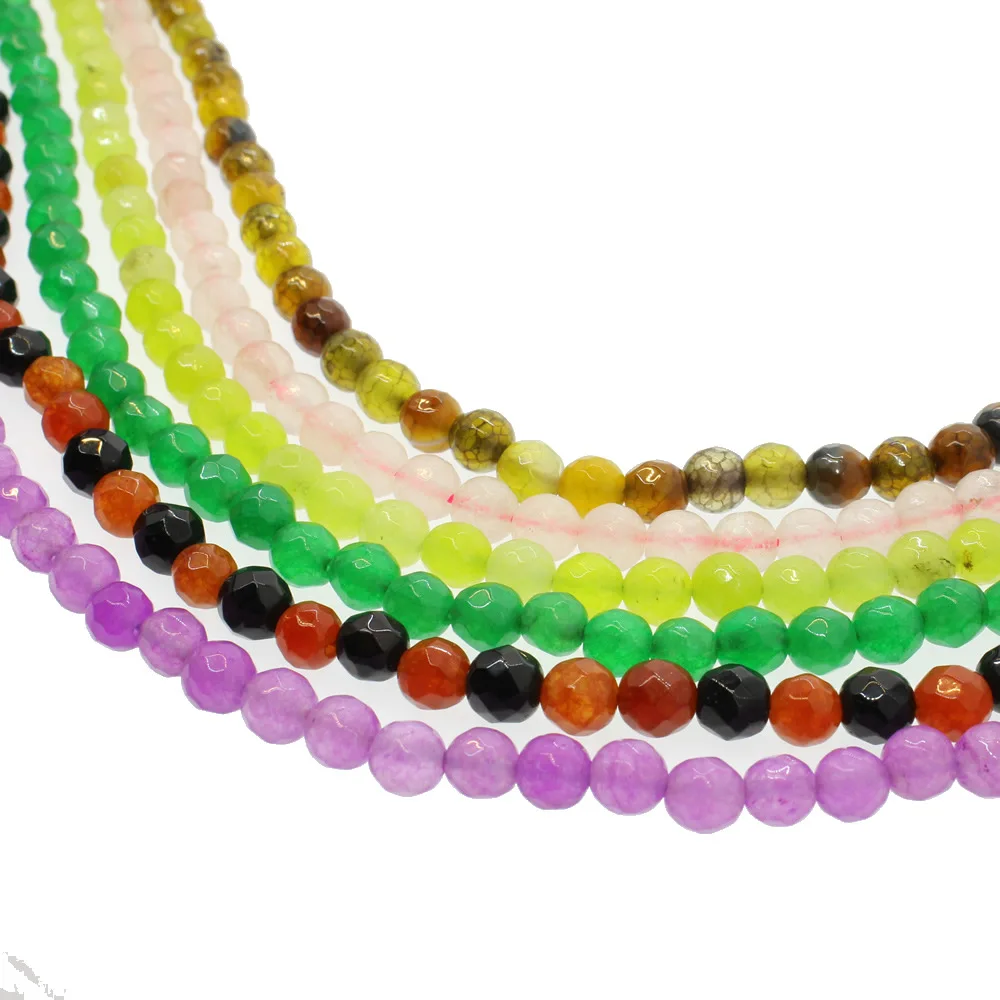 Натуральный граненый камень свободные бусины прядь полудрагоценный ручной