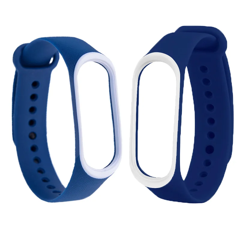 Цветной двойной цветной сменный мужской t браслет ремешок для mi band 3 Женский