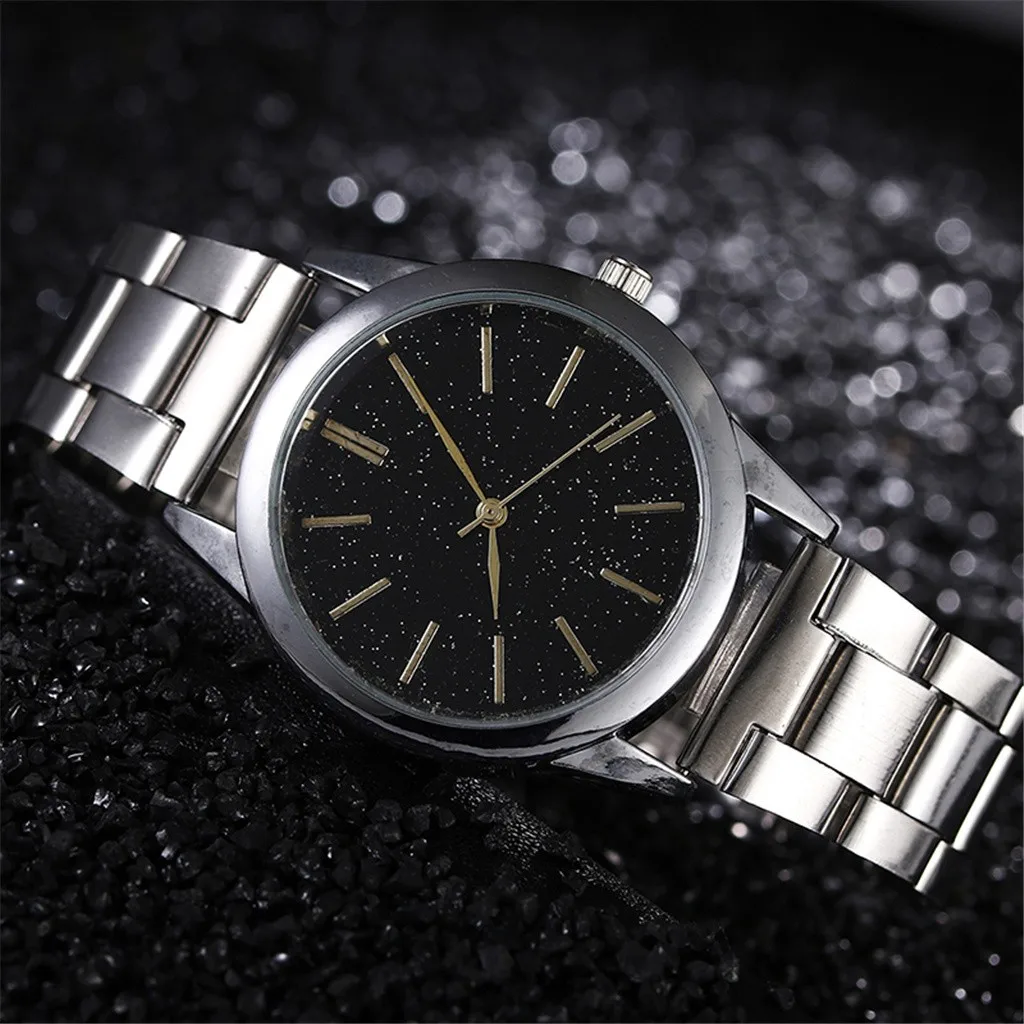 Часы reloj mujer kol saat новые мужские часы с украшением в виде звезд стальным ремешком