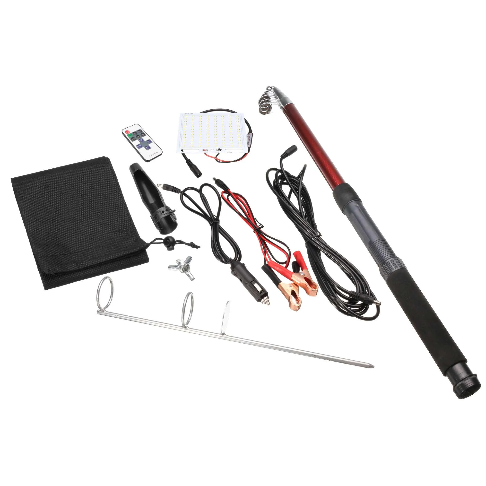 Телескопическая светодиодная Удочка 12 В уличный фонарь лампа для кемпинга белый