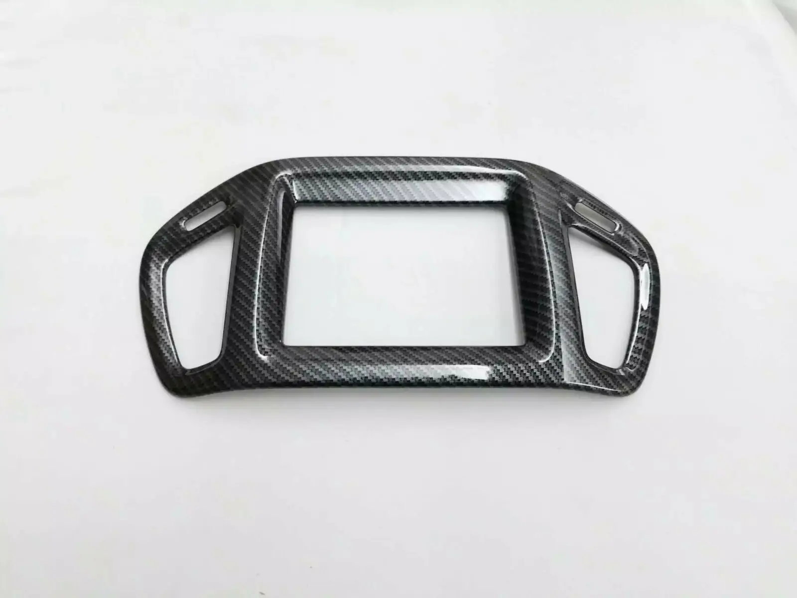 

Black ABS Dashboard GPS Radio Trim Kit Cover For Jeep Compass 2017-2019