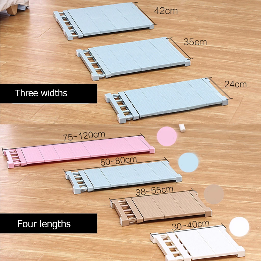

New Adjustable Closet Organizer Storage Shelf Wall Mounted Kitchen Rack Space Saving Wardrobe Decorative Shelves Cabinet Holders