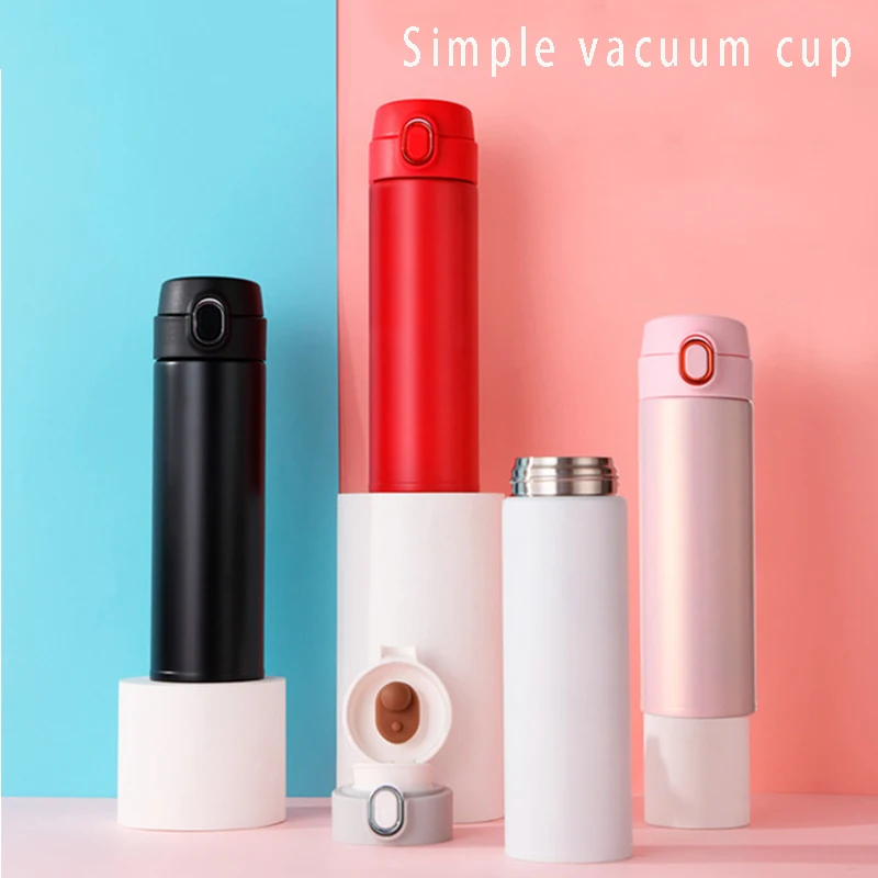 

316 Stainless Steel Straight Thermos 500ml Water Bottle Cup Hot Water Bottle Thermos Cup for Outdoor Travel Business