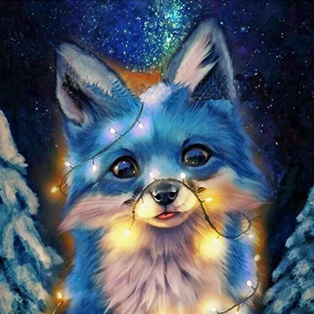 

DIY Square Diamond Painting Animal Dog Cross Stitch Mosaic Diamond Embroidery Needlework Full Round Rhinestone Home Decor Gift